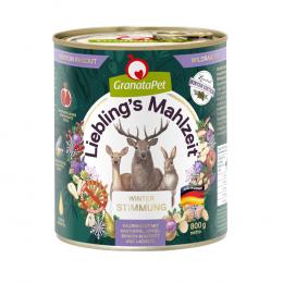 GranataPet Liebling´s Mahlzeit Wintertraum - Sparpaket: Wildragout (12 x 800 g)