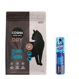 GRATIS Cosma Snackies Winter-Edition! Cosma Trockenfutter 2 kg - Lachs & Huhn