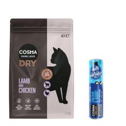 GRATIS Cosma Snackies Winter-Edition! Cosma Trockenfutter 2 kg - Lamm & Huhn