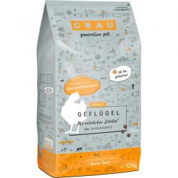 Grau Adult Geflügel 12 kg (4,75 € pro 1 kg)