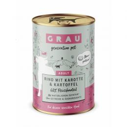 Grau Hund Rind mit Karotte & Kartoffel 400 g (6,98 € pro 1 kg)