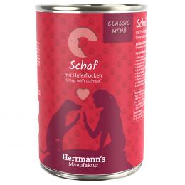 Herrmann's Classic Bio-Menü 6 x 400 g - Schaf mit Bio-Haferflocken