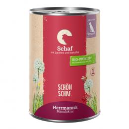 Herrmann´s Selection Sensible 6 x 400 g - Schaf mit Bio-Zucchini & Bio-Kartoffeln