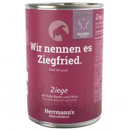 Herrmann´s Selection Sensitive 6 x 400 g - Ziege mit Bio-Roter Beete & Bio-Hirse