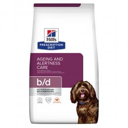 Hill's Prescription Diet b/d Ageing Care Trockenfutter für Hunde mit Huhn - Sparpaket: 2 x 12 kg