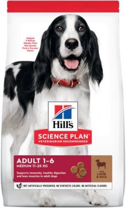 Hill's Science Plan Adult Medium Mit Lamm Und Reis 14 Kg