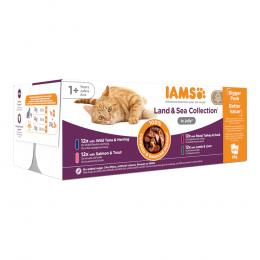 IAMS Advanced Nutrition Adult Land & Sea Mix - Sparpaket: in Gelee (96 x 85 g)