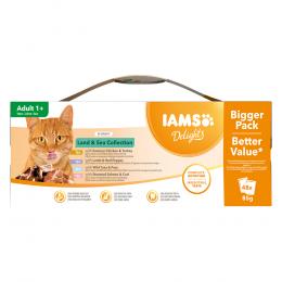 IAMS Advanced Nutrition Adult Land & Sea Mix - Sparpaket: in Sauce (96 x 85 g)