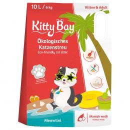 KittyBay Ökologische Katzenstreu Meowtini Weißer Maniok - 10 l (6 kg)