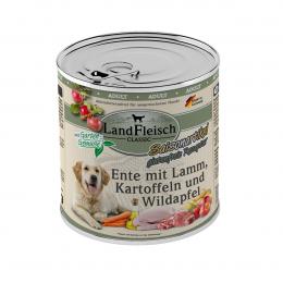 LandFleisch Dog Classic Ente mit Lamm & Wildapfel 6x800g