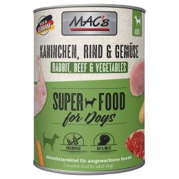 Angebot für MAC's Adult 6 x 800 g - Kaninchen & Gemüse - Kategorie Hund / Hundefutter nass / MAC's / -.  Lieferzeit: 1-2 Tage -  jetzt kaufen.