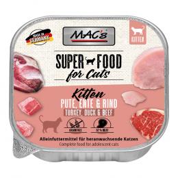 MAC's Cat Schale 16 x 100 g - Kitten Pute, Ente & Rind