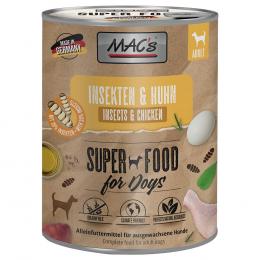 MAC's Nassfutter für Hunde mit Insekten 6 x 750 g - Insekten & Huhn