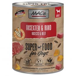 MAC's Nassfutter für Hunde mit Insekten 6 x 750 g - Insekten & Rind