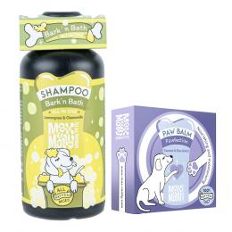 Max & Molly Hundeshampoo Bark’ n Bath - Sparpaket: Shampoo 250 ml + Paw Balm 