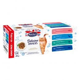 Megapack Butcher's Delicious Dinners 40 x 100 g - Fischauswahl in Gelee