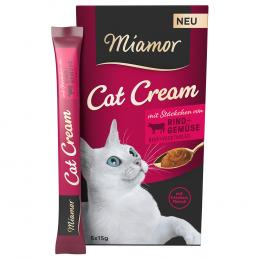 Miamor Cat Cream Rind + Gemüse - Sparpaket 20 x 15 g