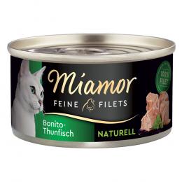 Miamor Feine Filets Naturelle 6 x 80 g Katzenfutter - Bonito Thunfisch