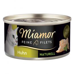 Miamor Feine Filets Naturelle 6 x 80 g Katzenfutter - Huhn Pur