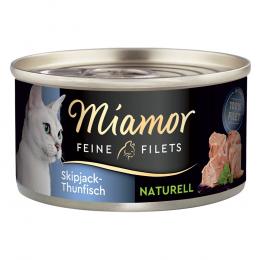 Miamor Feine Filets Naturelle 6 x 80 g Katzenfutter - Skipjack-Thunfisch