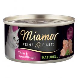 Miamor Feine Filets Naturelle 6 x 80 g Katzenfutter - Thunfisch & Krebsfleisch