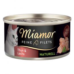 Miamor Feine Filets Naturelle 6 x 80 g Katzenfutter - Thunfisch & Lachs