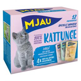 Mjau Kitten Pouch 12 x 85 g - Mixpaket Menü (3 Sorten)