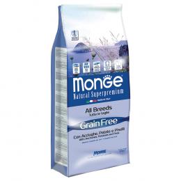 Monge Superpremium Grain Free All Breeds Sardellen, Kartoffeln und Erbsen - 12 kg