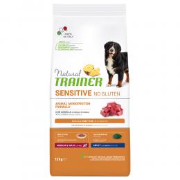 Natural Trainer Sensitive No Gluten Adult Medium/Maxi mit Lamm - 12 kg