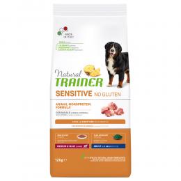 Natural Trainer Sensitive No Gluten Adult Medium/Maxi mit Schwein - 2 x 12 kg