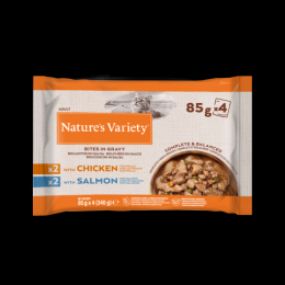 Nature's Variety Multipack Mit Snacks In Hühner- Und Lachssauce Für