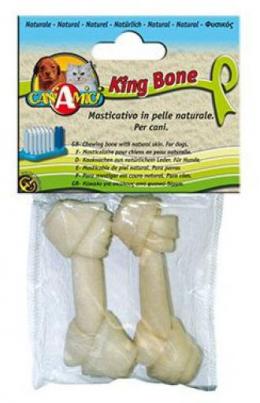 Nayeco King Bone Hundeknochen Weißer Knoten 10 Cm 12,5 Cm