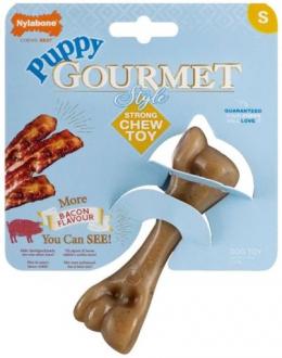 Nylabone Puppy Gourmet Bacon Femur Gourmet Toy Für Welpen 11,4 Cm