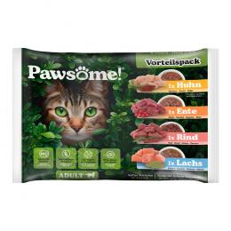 Pawsome Adult Cat 4 x 85 g - Mix (4 Sorten)