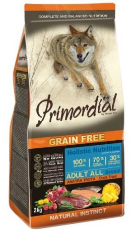 Primordial Trockenfutter Für Dog Adult Duck And Trout 12 Kg