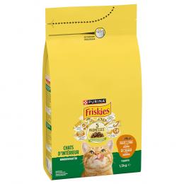 PURINA FRISKIES Indoor Katze mit Huhn, Truthahn und Gemüse - 1,5 kg