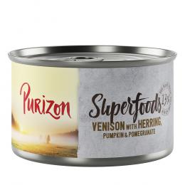 Purizon 6 x 140 g / 200 g / 300 g zum Probierpreis - Superfoods Wild mit Hering, Kürbis und Granatapfel (6 x 140 g)
