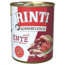 Angebot für RINTI Kennerfleisch 1 x 800 g - mit Ente - Kategorie Hund / Hundefutter nass / RINTI / RINTI Kennerfleisch.  Lieferzeit: 1-2 Tage -  jetzt kaufen.