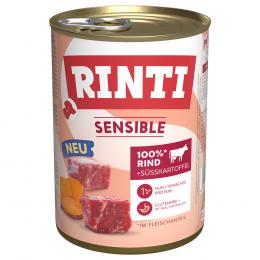 RINTI Sensible 6 x 400 g - Rind & Süßkartoffel