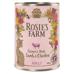 Rosie's Farm Adult 12 x 400 g zum Sonderpreis! - Lamm & Huhn