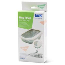 Savic Katzentoilette Nestor Jumbo Marble - Bag It Up Litter Tray Bags, Jumbo, 6 Stück