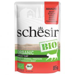 Schesir Bio Pouch 8 x 85 g - Bio-Rind