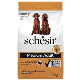 Schesir Dog Medium Adult mit Huhn - 3 kg