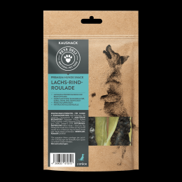 Snacks Lachs-Rind-Roulade für Hunde - 2 Stück / 5er Pack