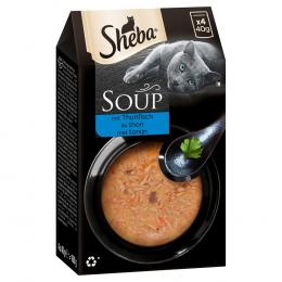 Sparpaket 80 x 40 g Multipack Sheba Classic Soup Frischebeutel - mit Thunfisch