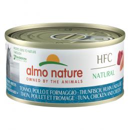 Angebot für Sparpaket Almo Nature 24 x 70 g - HFC Natural Thunfisch, Huhn & Käse - Kategorie Katze / Katzenfutter nass / Almo Nature / Almo Nature.  Lieferzeit: 1-2 Tage -  jetzt kaufen.
