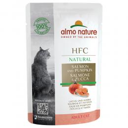 Angebot für Sparpaket Almo Nature HFC Natural Pouch 24 x 55 g  - Lachs & Kürbis - Kategorie Katze / Katzenfutter nass / Almo Nature / Almo Nature HFC.  Lieferzeit: 1-2 Tage -  jetzt kaufen.