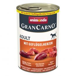 Sparpaket animonda GranCarno Original 12 x 400 g - mit Geflügelherzen