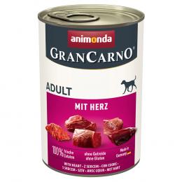 Angebot für Sparpaket animonda GranCarno Original 24 x 400 g - Herz - Kategorie Hund / Hundefutter nass / animonda / GranCarno.  Lieferzeit: 1-2 Tage -  jetzt kaufen.