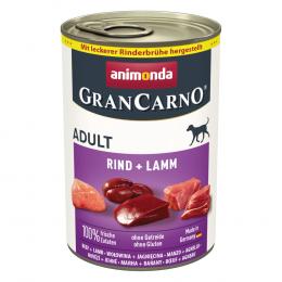 Sparpaket animonda GranCarno Original 24 x 400 g - Rind + Lamm